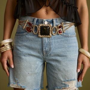 12th Tribe Soleil Statement Stone Gold Chain Belt